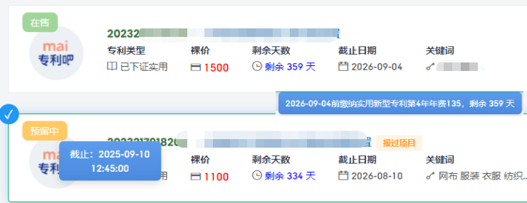 专利费用可视化看板